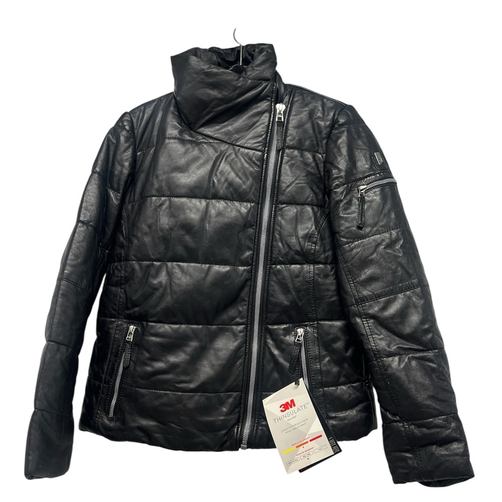 NWT MAURITIUS Women's RENA soft lamb leather puffer jacket Small - Picture 6 of 16